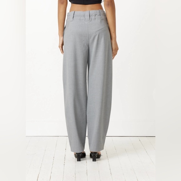 EUC Ganni- Drapey Melange Mid Waist Pants. Size US 6- EU 38 - Picture 4 of 16